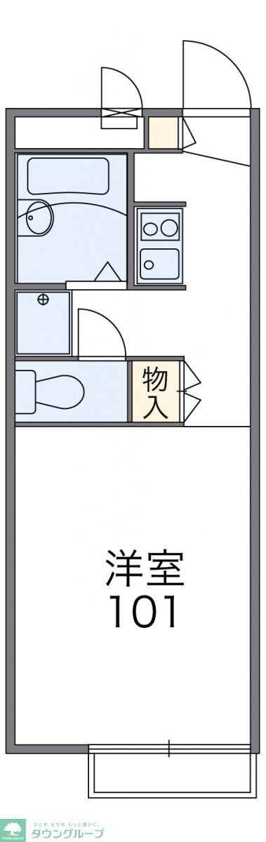 レオパレスエルバージュの物件間取画像