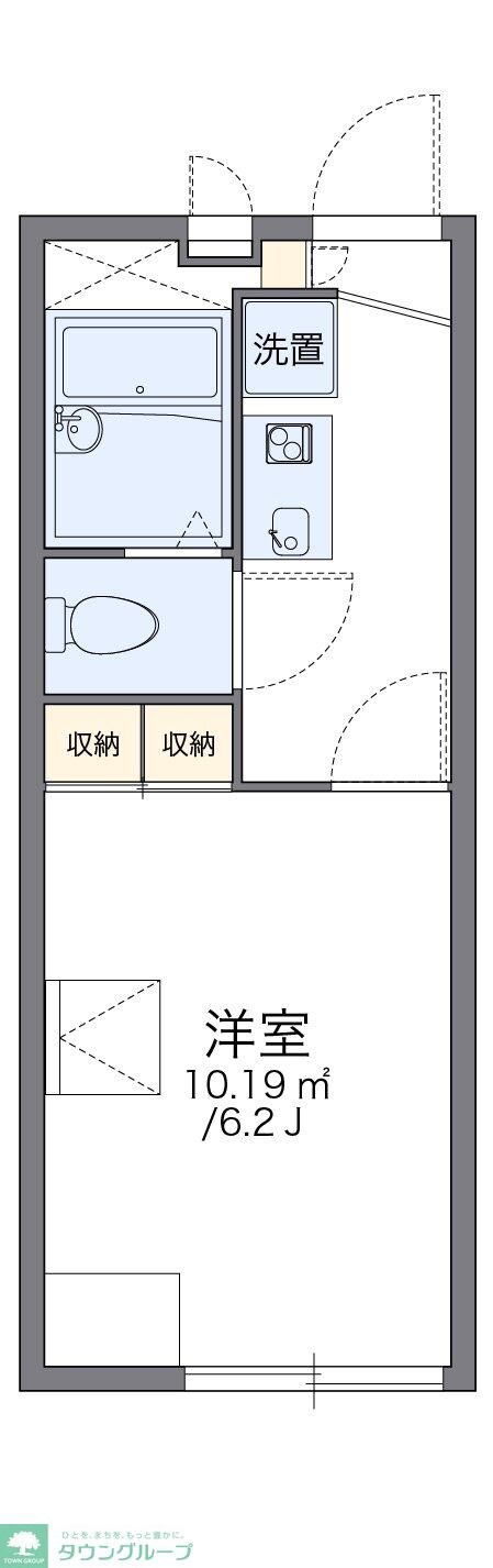 レオパレスリバーウェストの物件間取画像