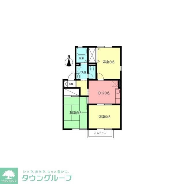 メゾン・ド・ソレイユＢの物件間取画像