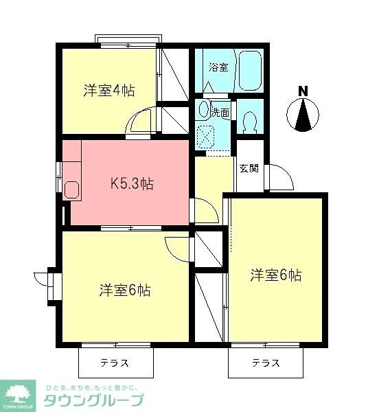 クレストハイムIIの物件間取画像