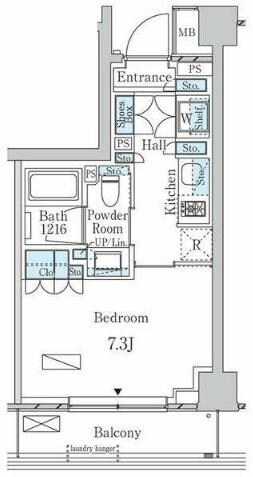ラティエラ武蔵小杉の物件間取画像