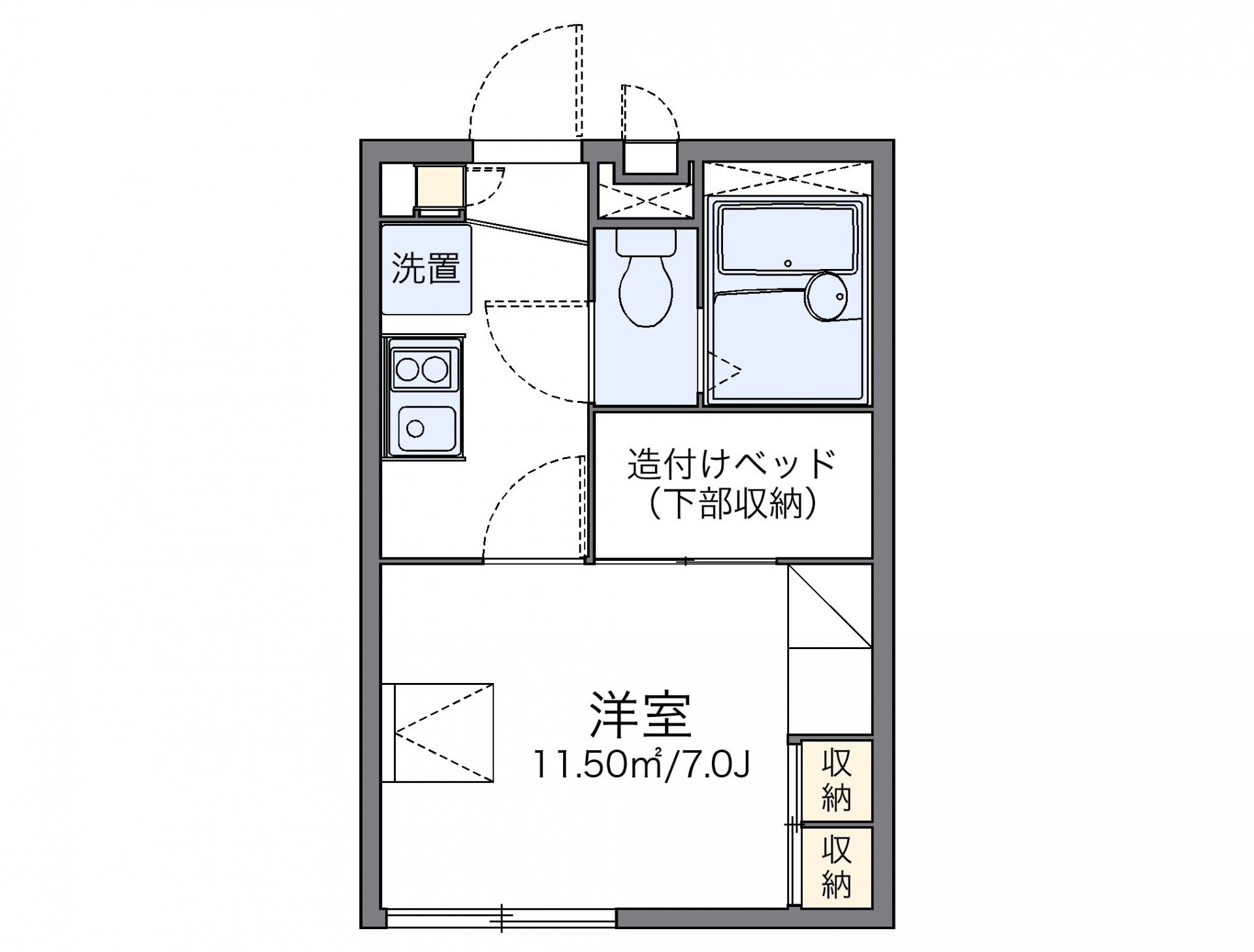 レオパレスビューテラスの物件間取画像