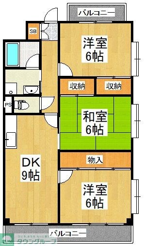 エルヴィエントの物件間取画像