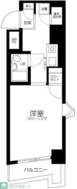 エヴェナール二子新地の物件間取画像