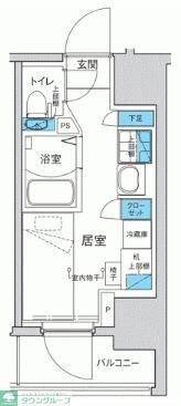 キャンパスヴィレッジ溝の口の物件間取画像