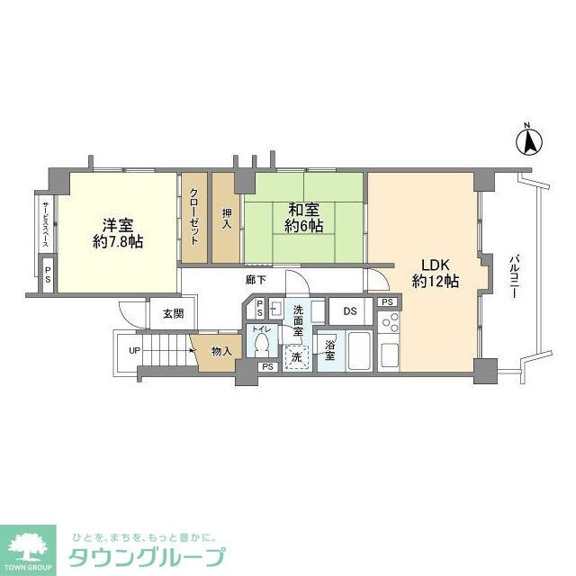 梶ケ谷ビレジの物件間取画像