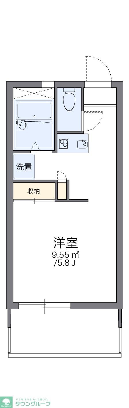 レオパレス鶴園の物件間取画像