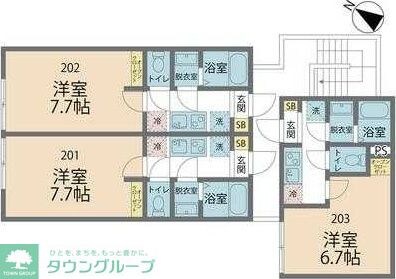カインドネス小田急相模原の物件間取画像