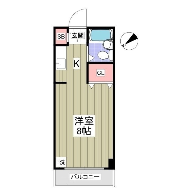 エルピゾ東邦の物件間取画像