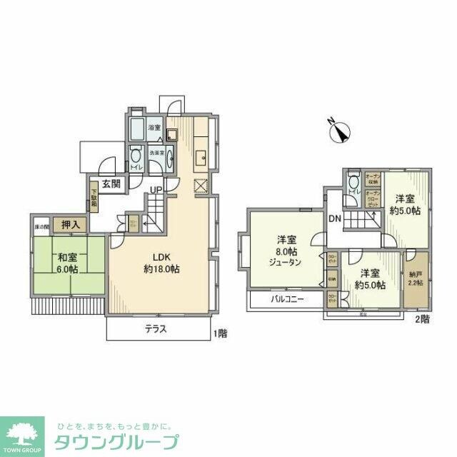 白鳥戸建の物件間取画像