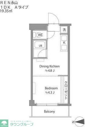 ＲＥＮ永山(レンナガヤマ)の物件間取画像