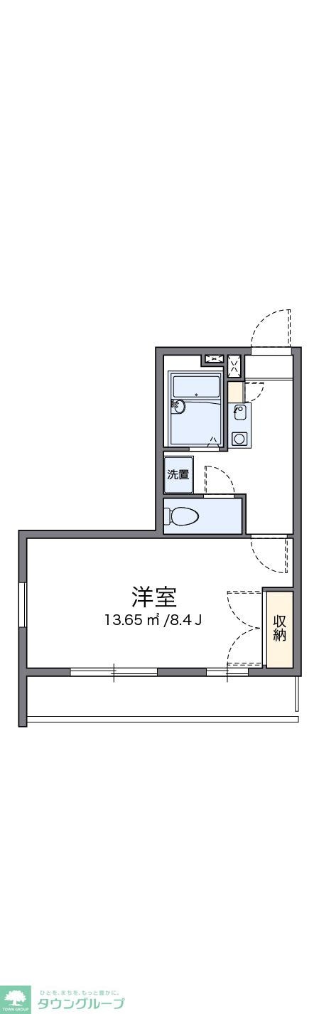 レオパレスＢＬＯＷＩＮ　ＩＮ　ＴＨＥ　ＷＩＮＤの物件間取画像