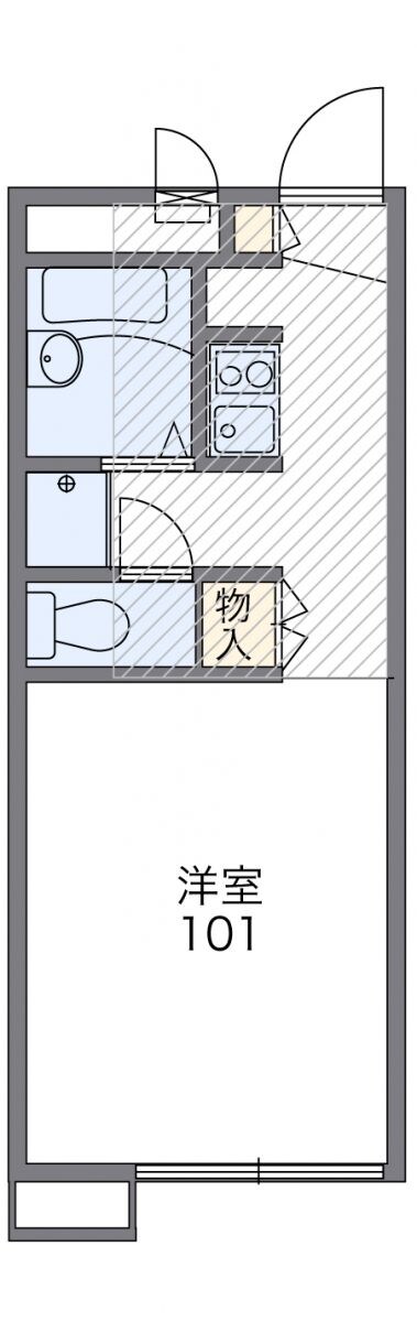 レオパレスエスペランサの物件間取画像