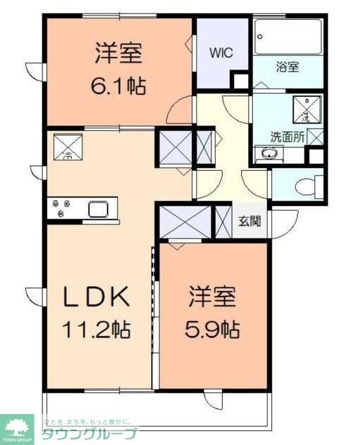 サニーエステート矢部の物件間取画像