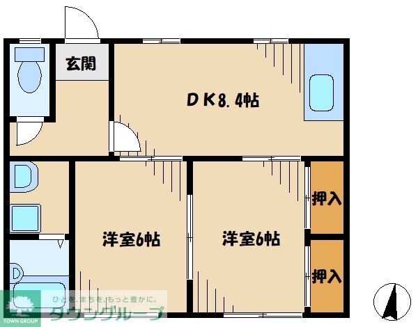 ミリオンハイツの物件間取画像