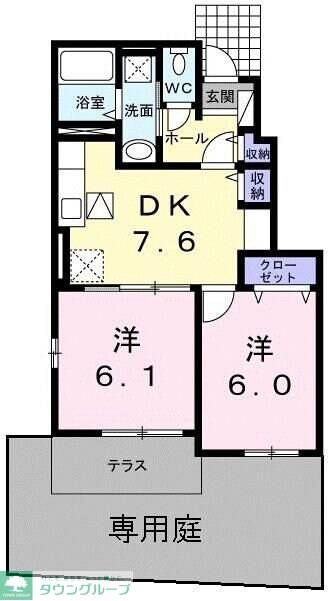 Ｃｏｔｔｏｎ　Ｒｏｓｅ　弐番館の物件間取画像