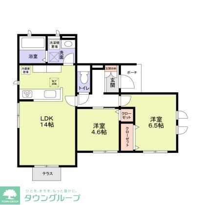 ハーベスト十番館の物件間取画像