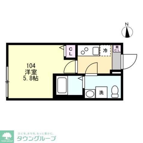 リヴェール中原の物件間取画像