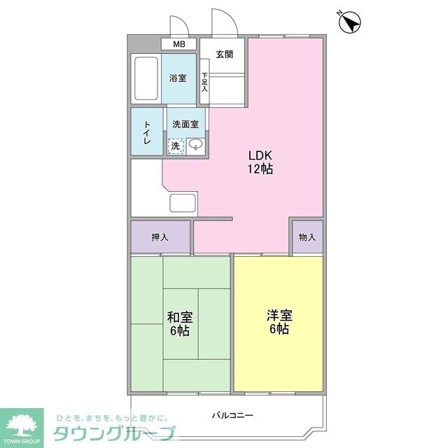 グリーンリーブス大倉山の物件間取画像