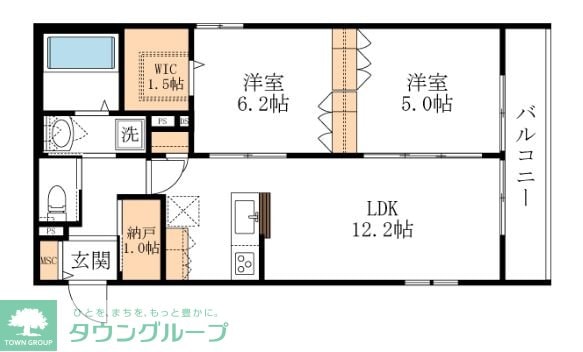 Ｃａｓａ　ｃｏｒｄｉａ　武蔵新城の物件間取画像