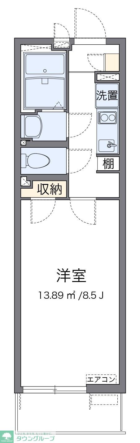 クレイノレジデンス矢上の物件間取画像