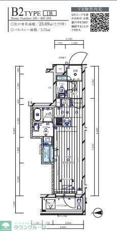 メインステージ武蔵中原フレイスの物件間取画像