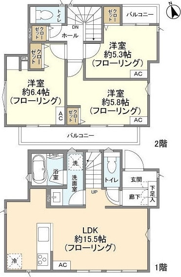 Kolet川崎菅仙谷の物件間取画像