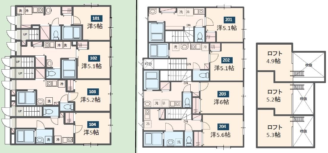 Maison de F Yurigaokaの物件間取画像