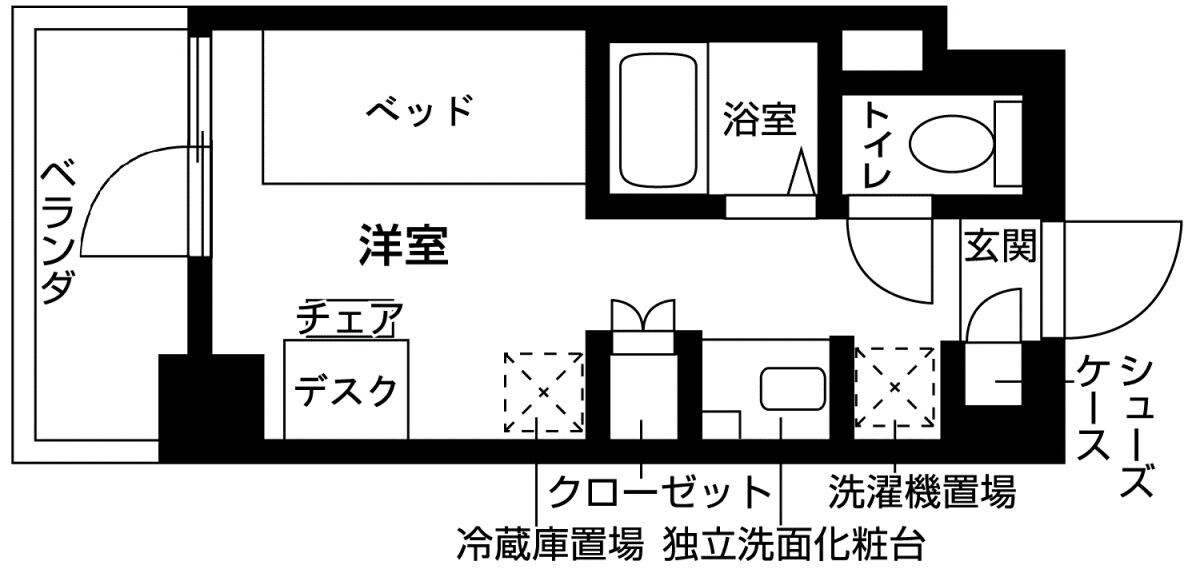 キャンパスヴィレッジ登戸の物件間取画像