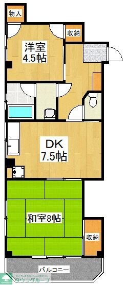 ＵＮＯマンションの物件間取画像