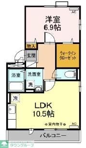 スカイコートＡの物件間取画像