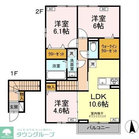 ガーネット　Iの物件間取画像
