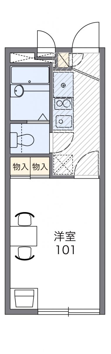 レオパレスエルハーベンの物件間取画像