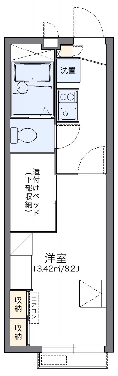 レオパレスＳＡＫＵＲＡＮＯの物件間取画像