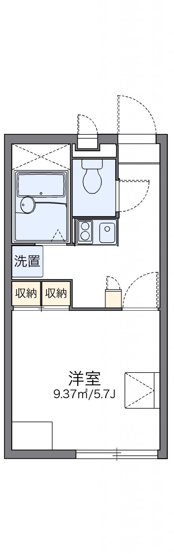 レオパレス葛城の物件間取画像