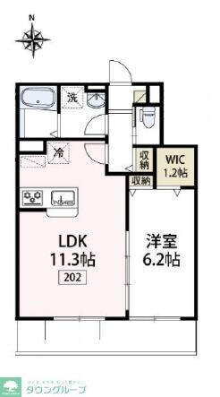 ラヴェンフォート小園の物件間取画像