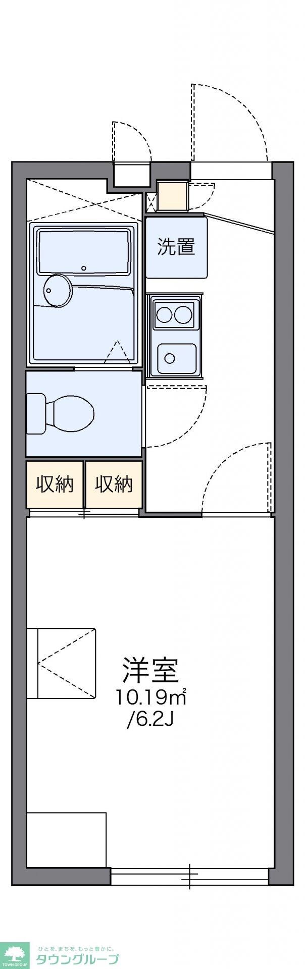 レオパレスＩＺＭ　Iの物件間取画像