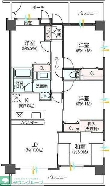 アイディーコート本厚木弐番館２１０の物件間取画像