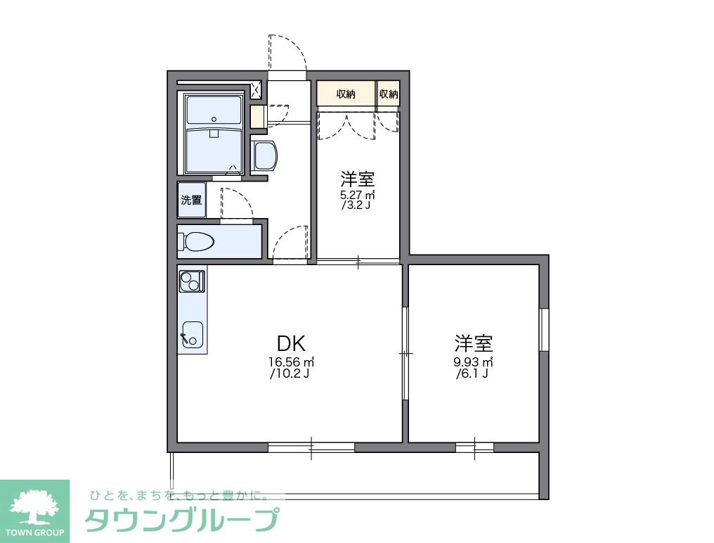 レオパレスＩＺＵＭＩ　Iの物件間取画像