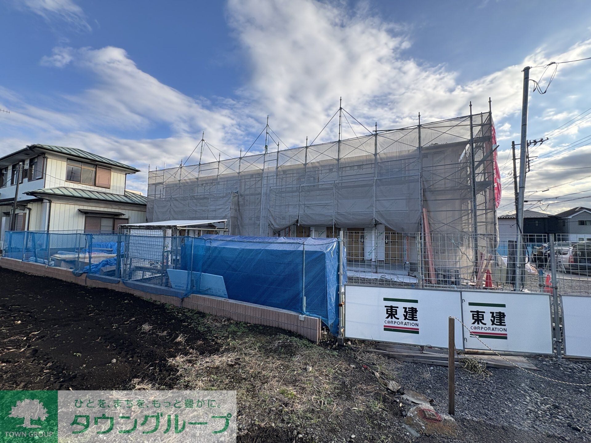 厚木市下川入新築アパートの物件外観写真