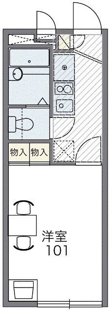 レオパレスＳＵＮＰＡＴＨ寺尾の物件間取画像