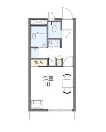 レオパレスルミエール　テラオの物件間取画像