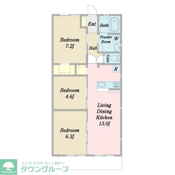 ＫＯＴＩＨａＲｕ　Ｃ棟の物件間取画像