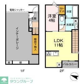 GARAGEクエストの物件間取画像