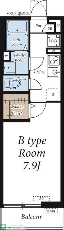 クレインハイツ林間の物件間取画像