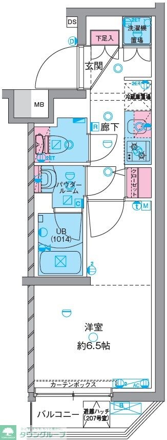 GENOVIA町田の物件間取画像