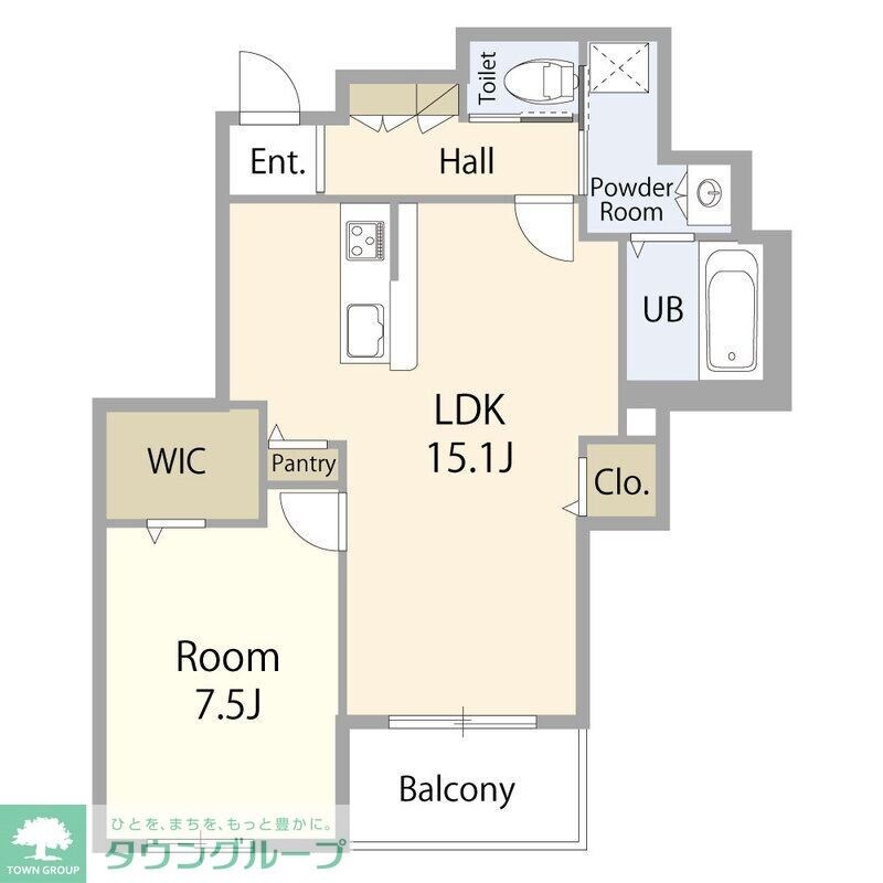クイーンズ6の物件間取画像