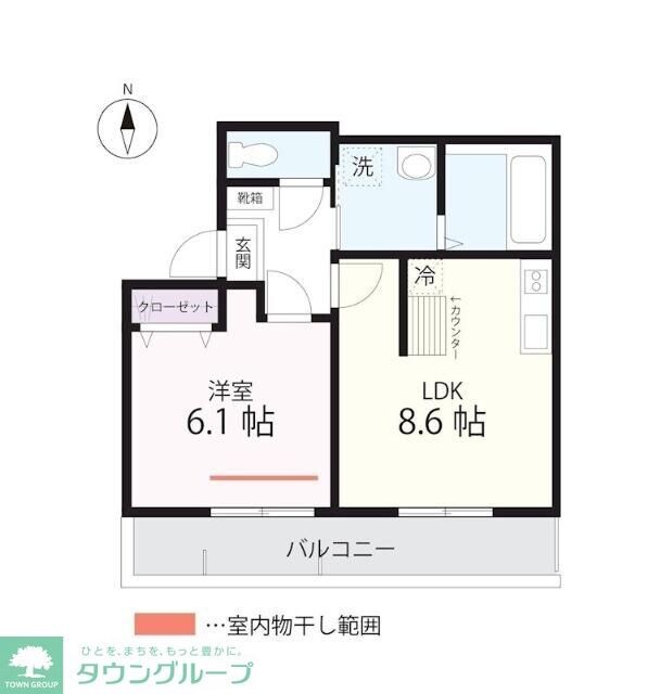 ハーミットクラブハウストゥギャザー長津田（仮）の物件間取画像