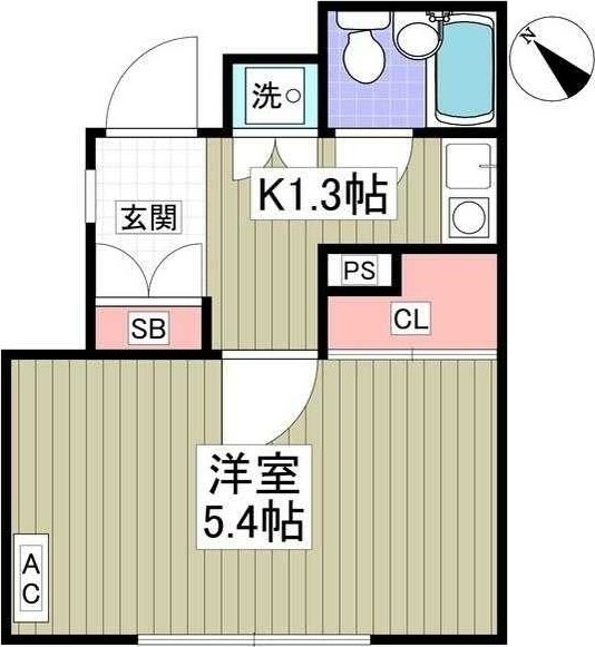 コパーズアプト宮前平の物件間取画像