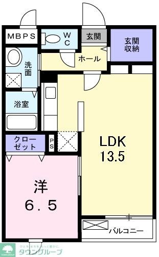 クレール青葉台の物件間取画像